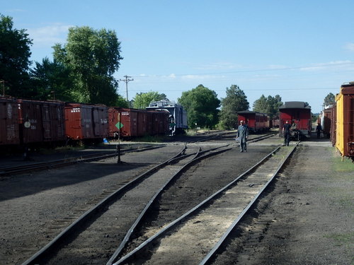 GDMBR: Larger view of the Rail Yard & Depot. It is an active place.